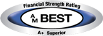 AM Best Logo- Financial Strength Rating A+ Superior